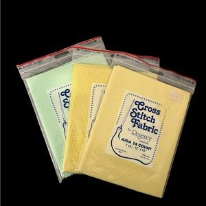 Regency Mills  AIDA 14 Count Cross Stitch Fabric 12" x 18" 100% Cotton NIP Lot